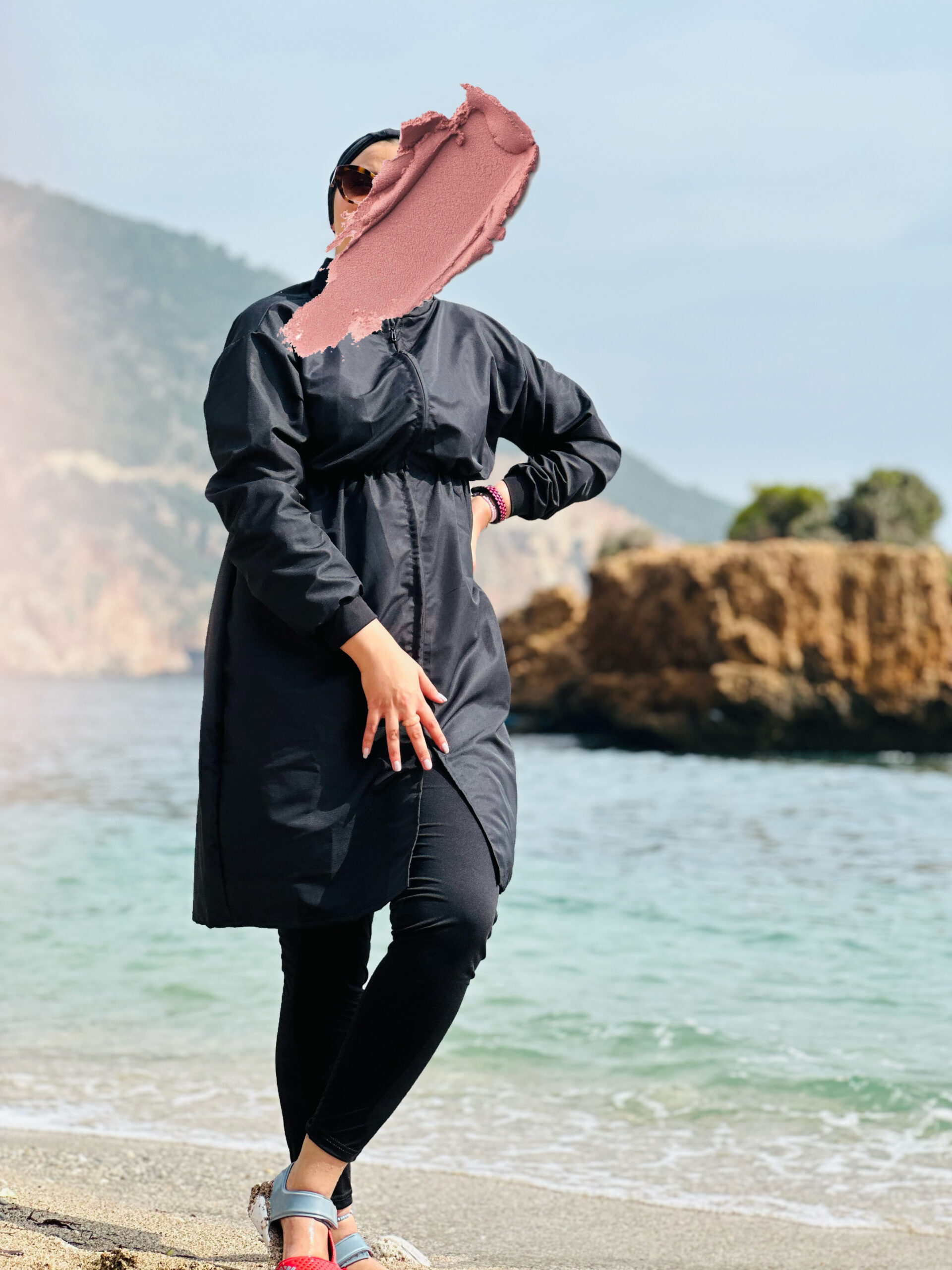 Alternative view of Burkini en Kawi model Tube long Noir
