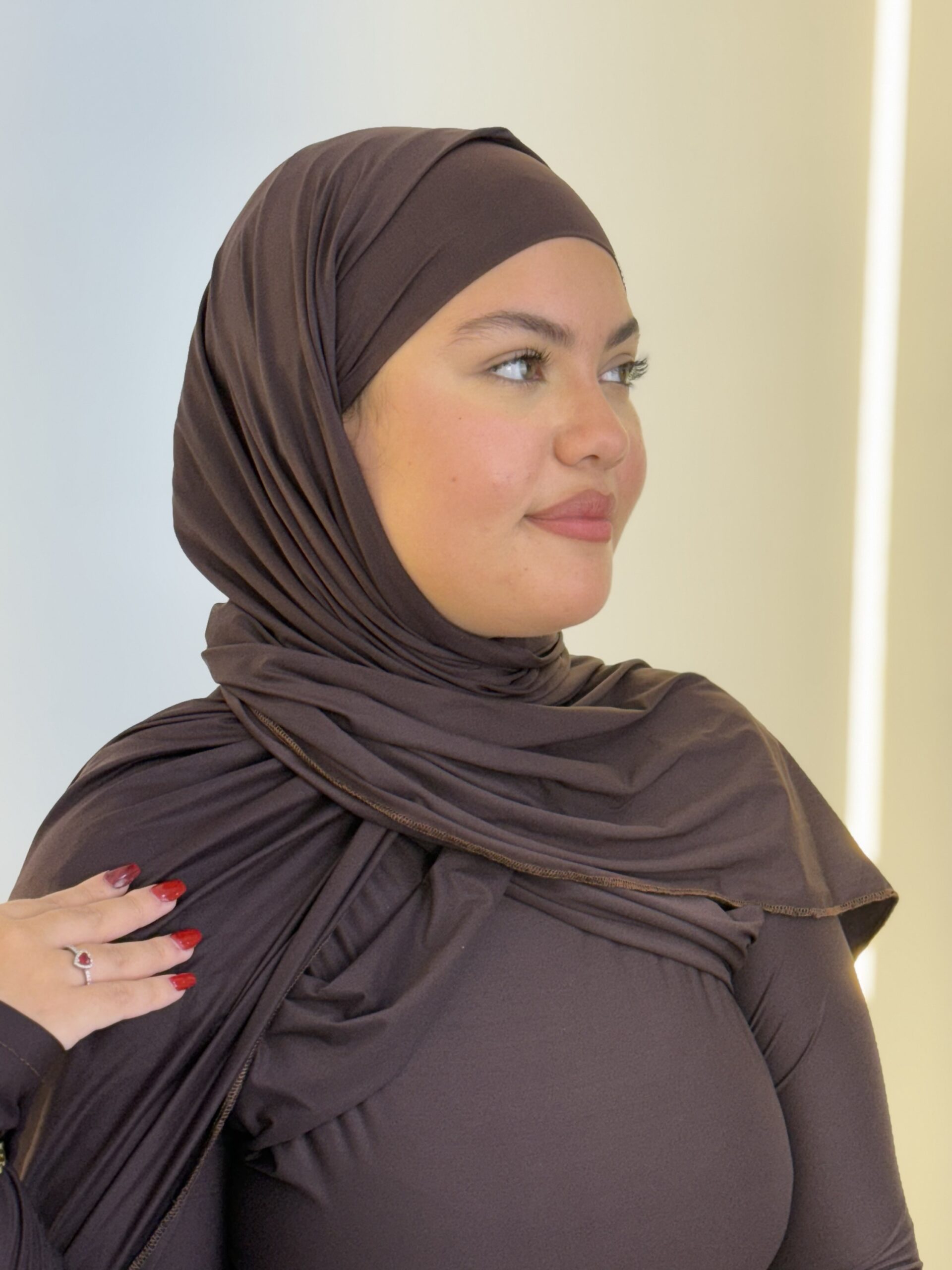 Alternative view of Foulard express 2en1 marron chocolat