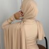 Foulard express beige crème