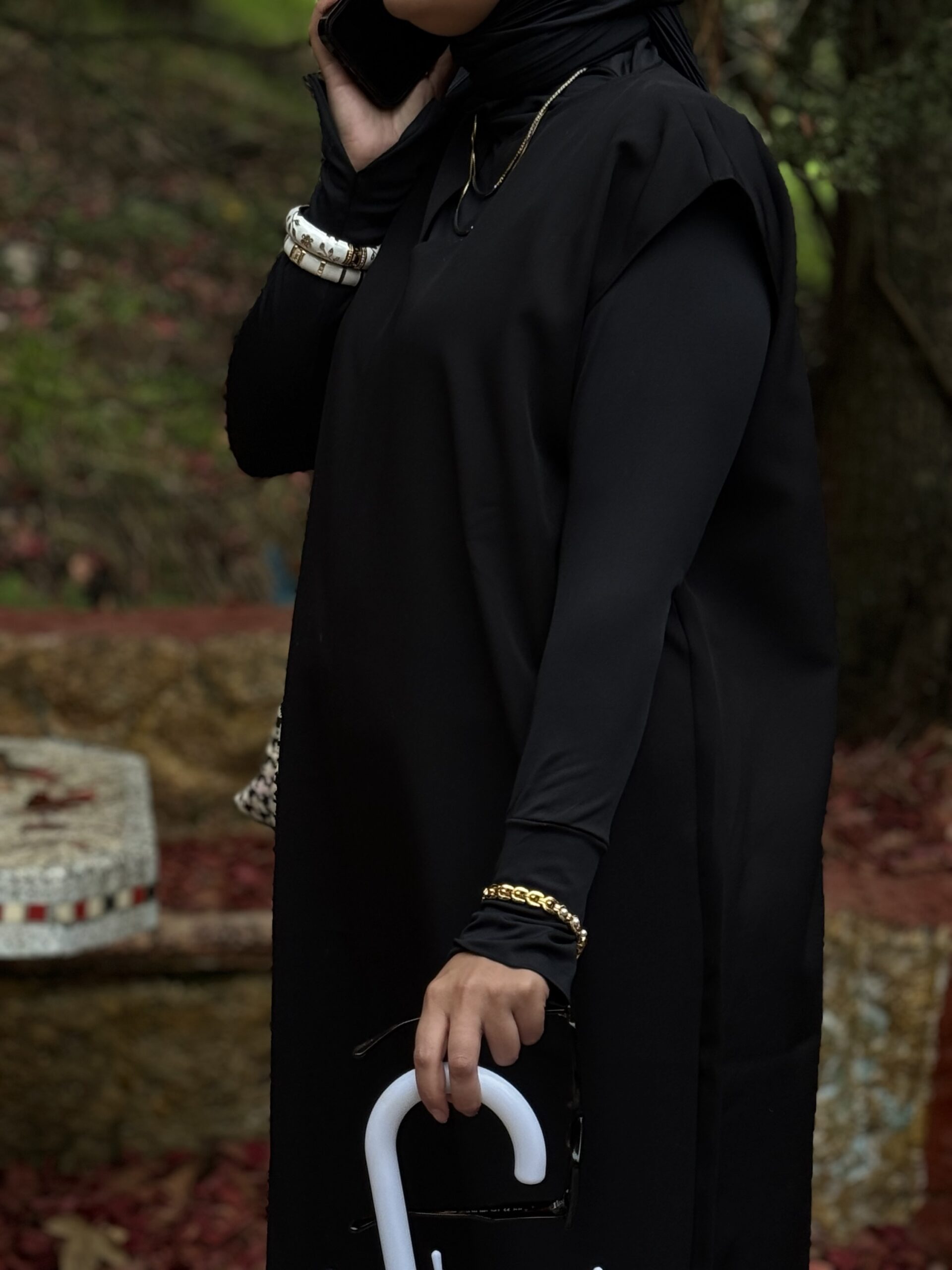 Robe HIJAB CORIENNE EN NOIR – Image 3