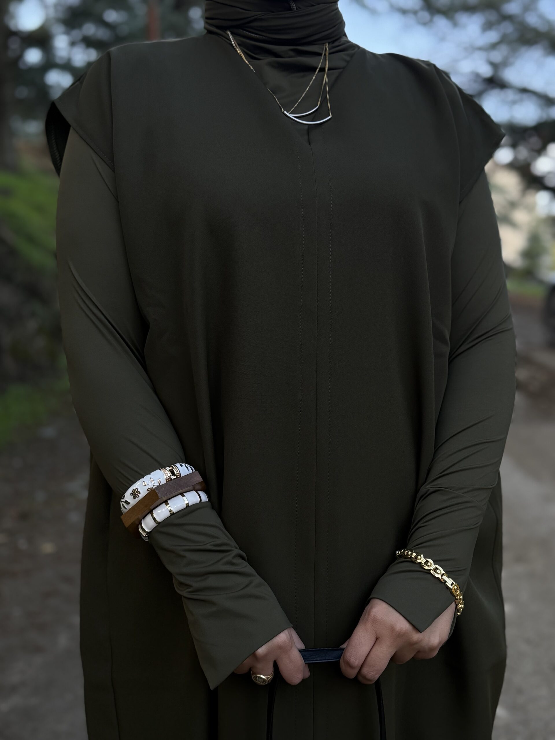 Robe HIJAB CORIENNE VERT – Image 5