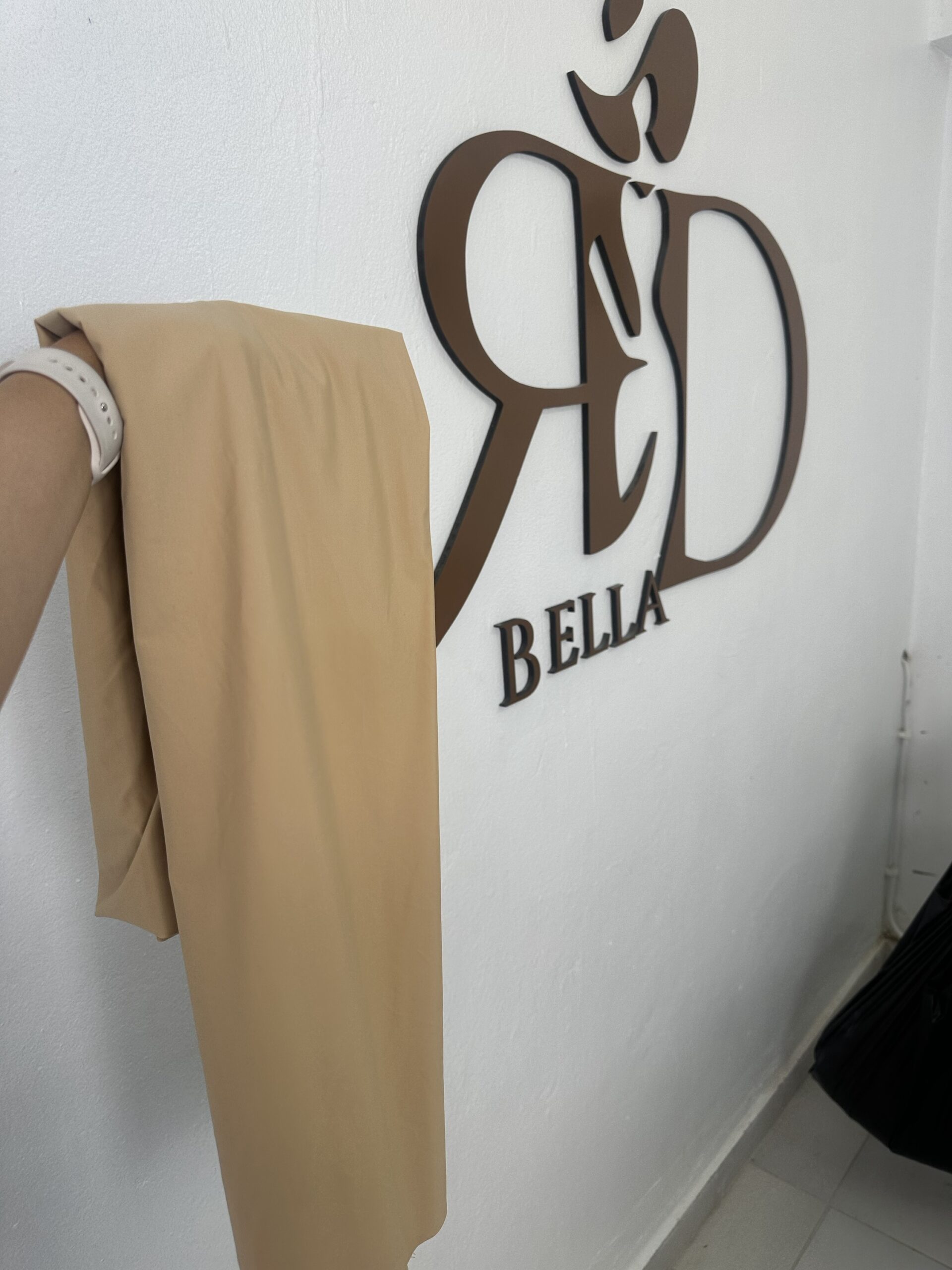 Foulard express en beige sablè