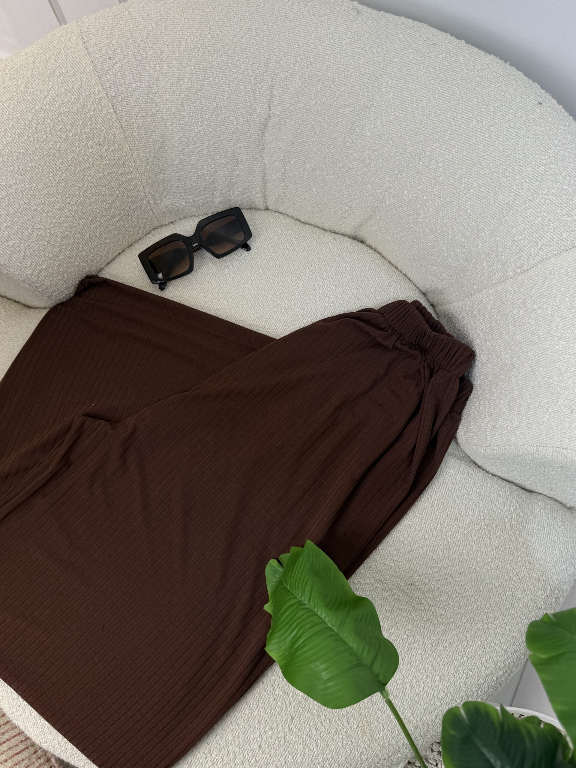 Pantalon carré pour hiver Marron