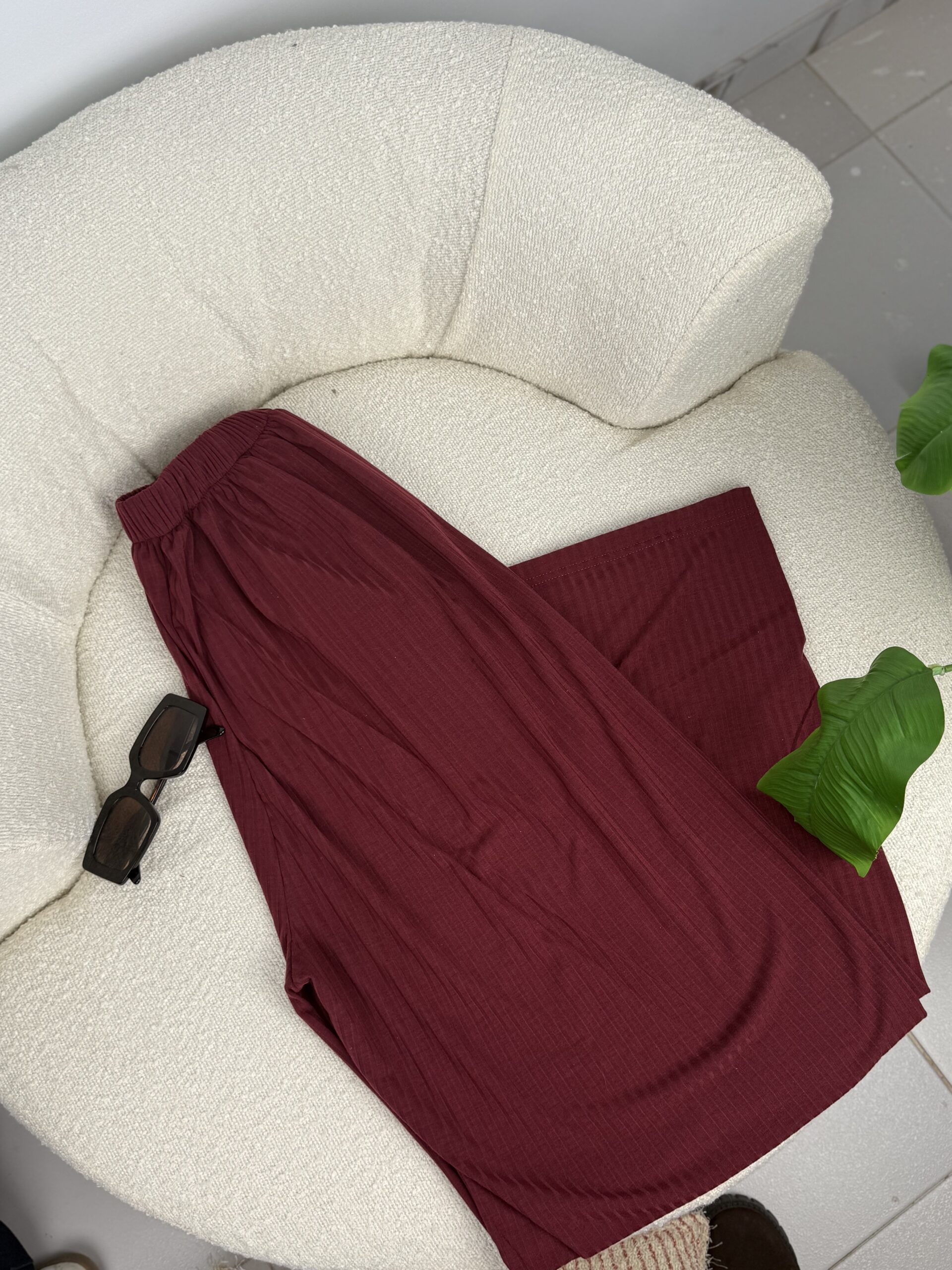 Pantalon carré pour hiver Bordeaux