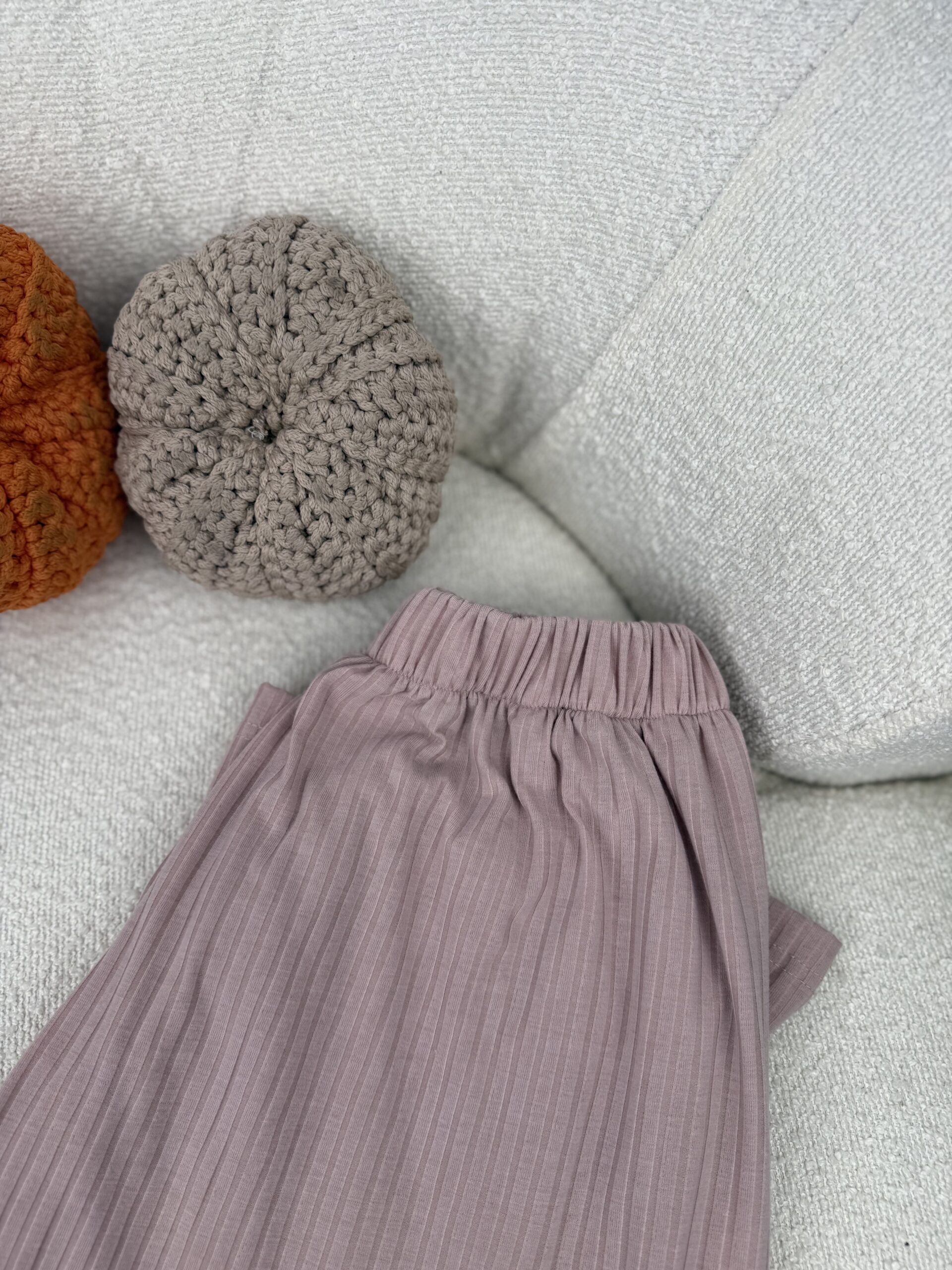 Alternative view of Pantalon carré pour hiver Rose pâle