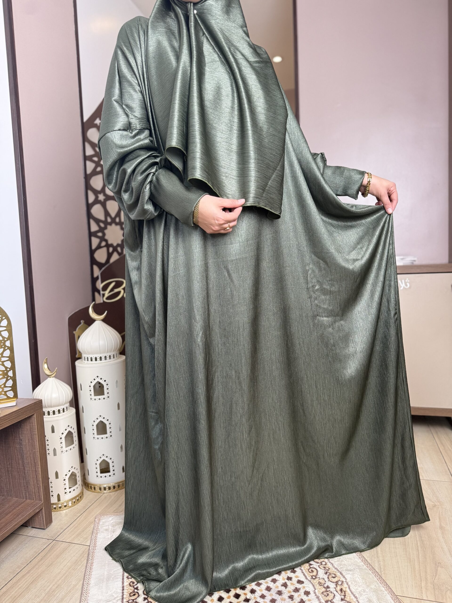HIJAB RAMADANE 2026 Vert d’eau