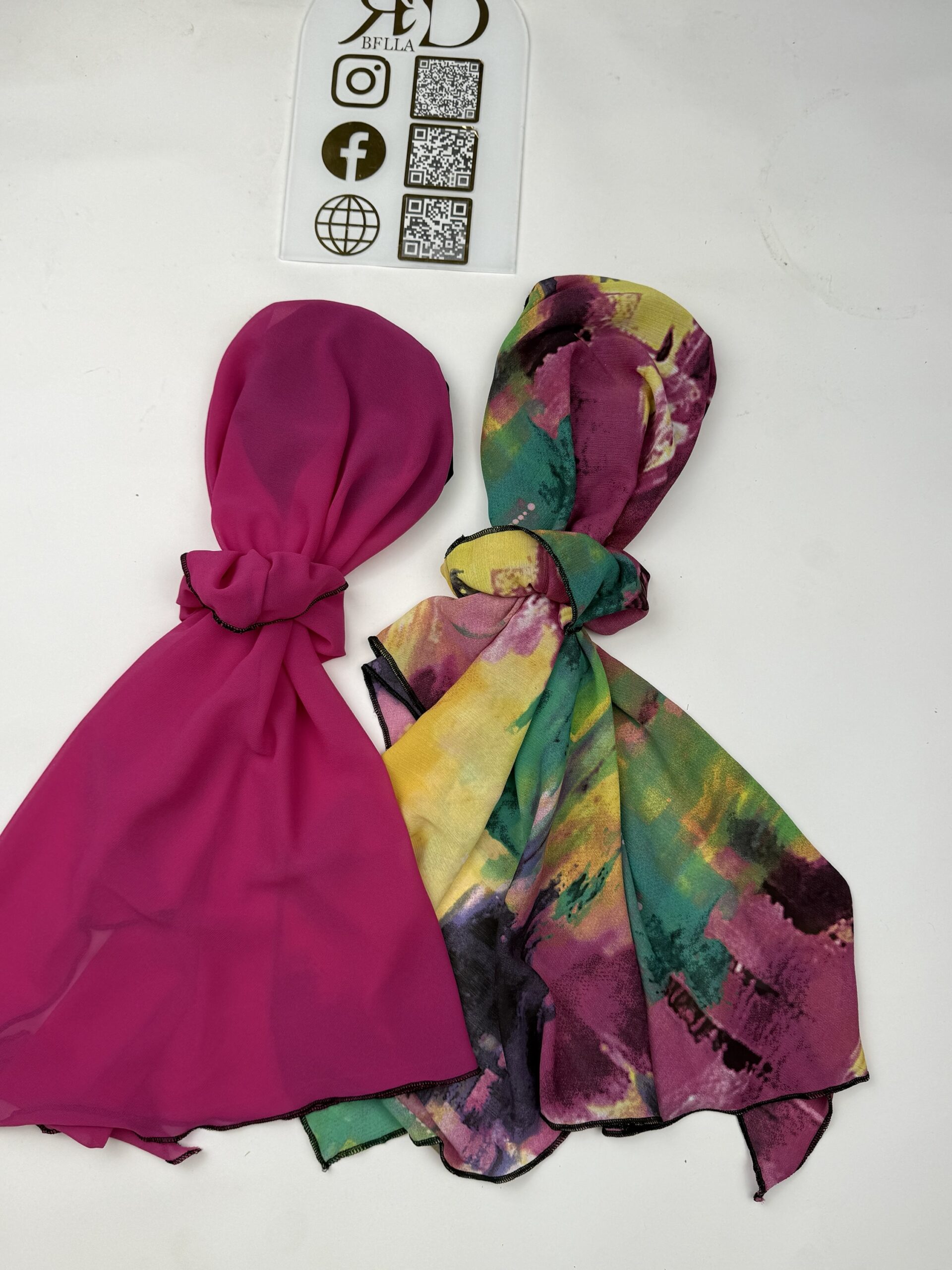Turban perruche Rose
