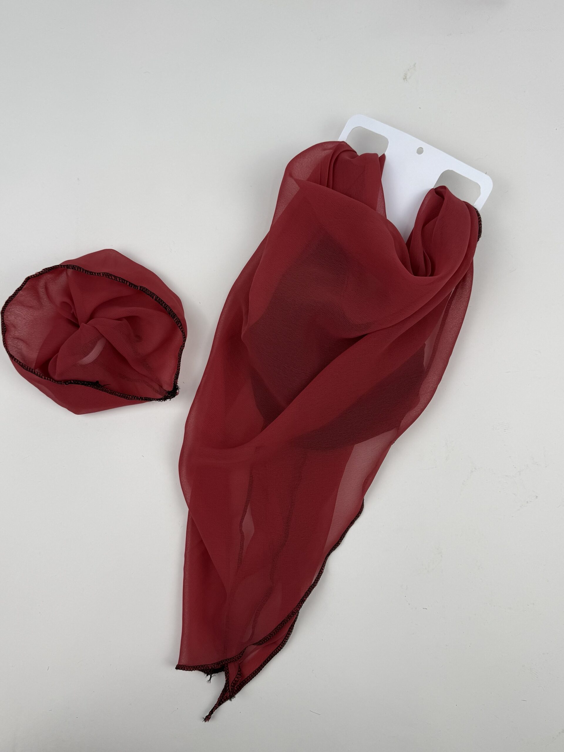 Turban uni cerise