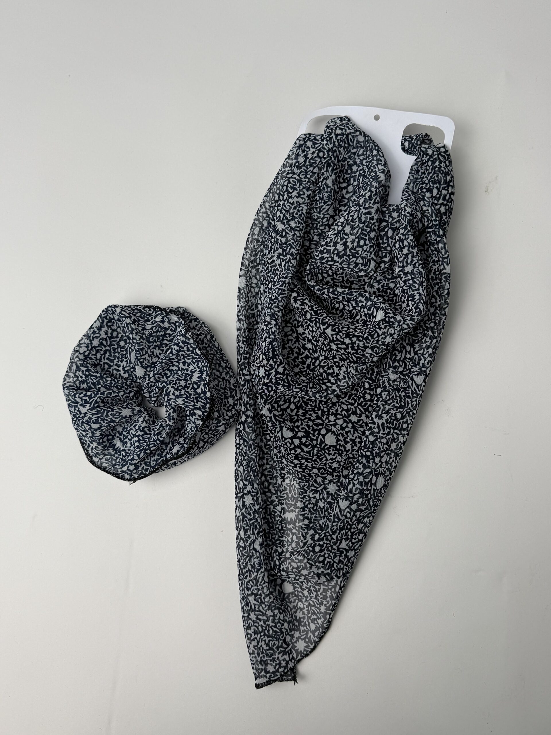 Turban  petit fleur Bleu