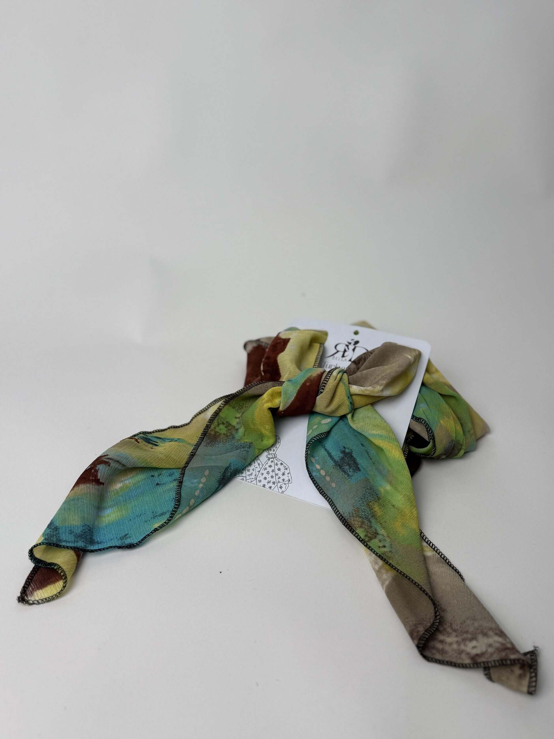 Alternative view of Turban perruche beige