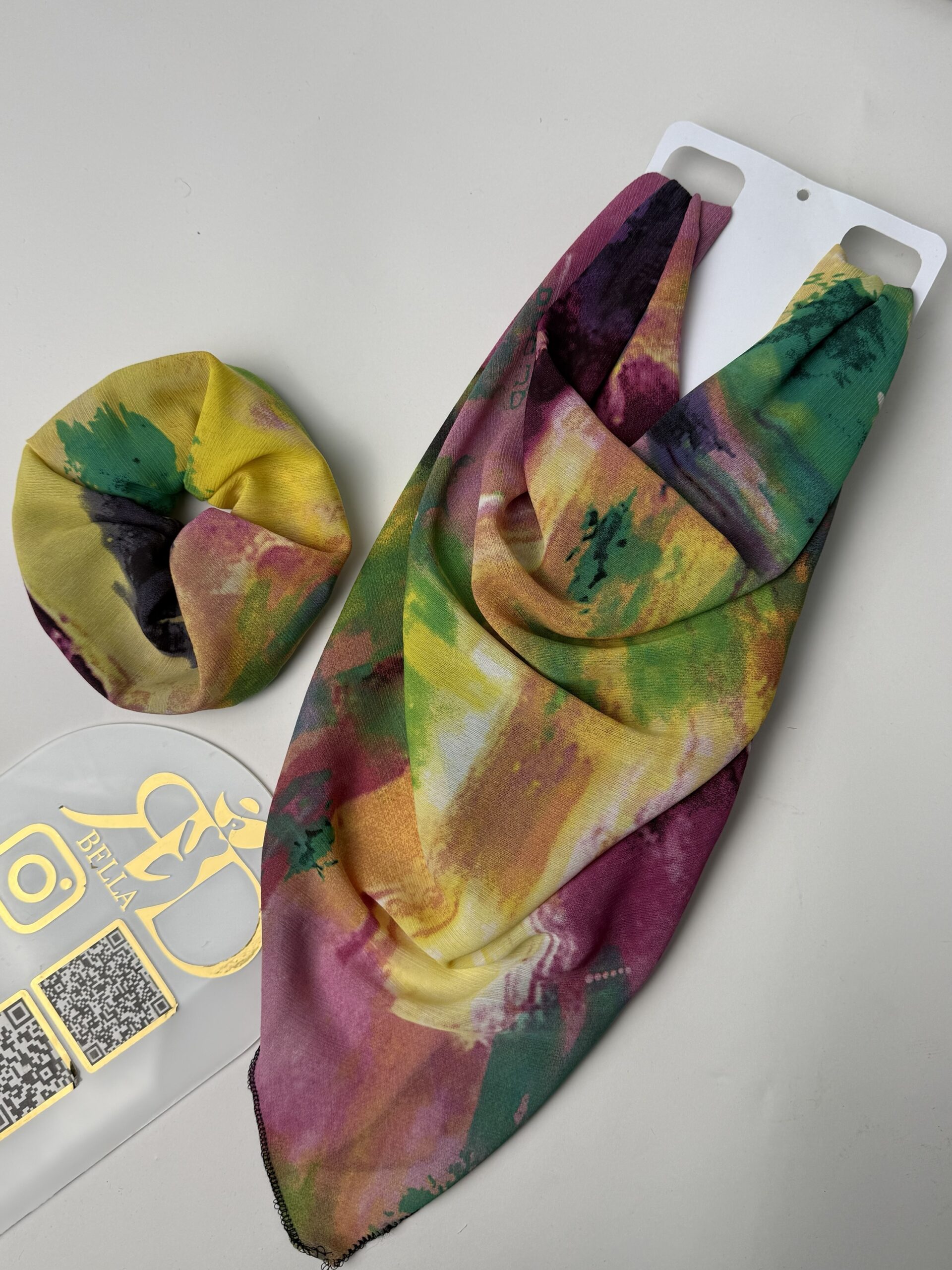 Turban perruche Rose