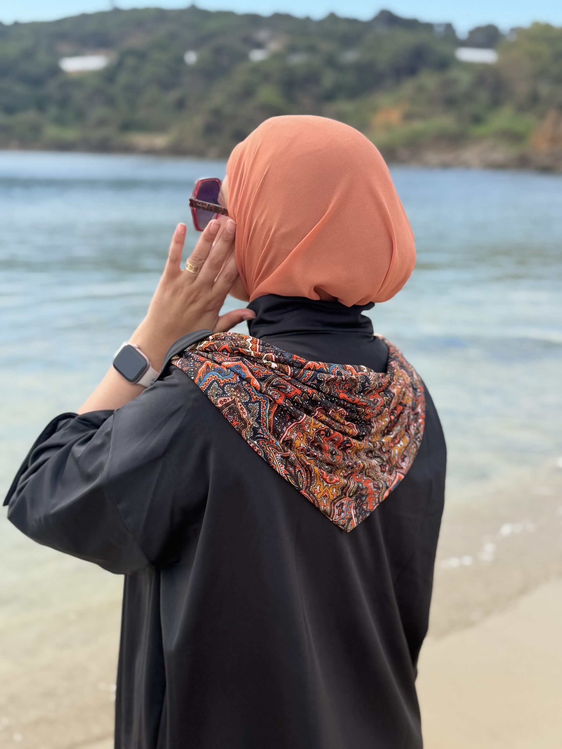 Turban uni pêche