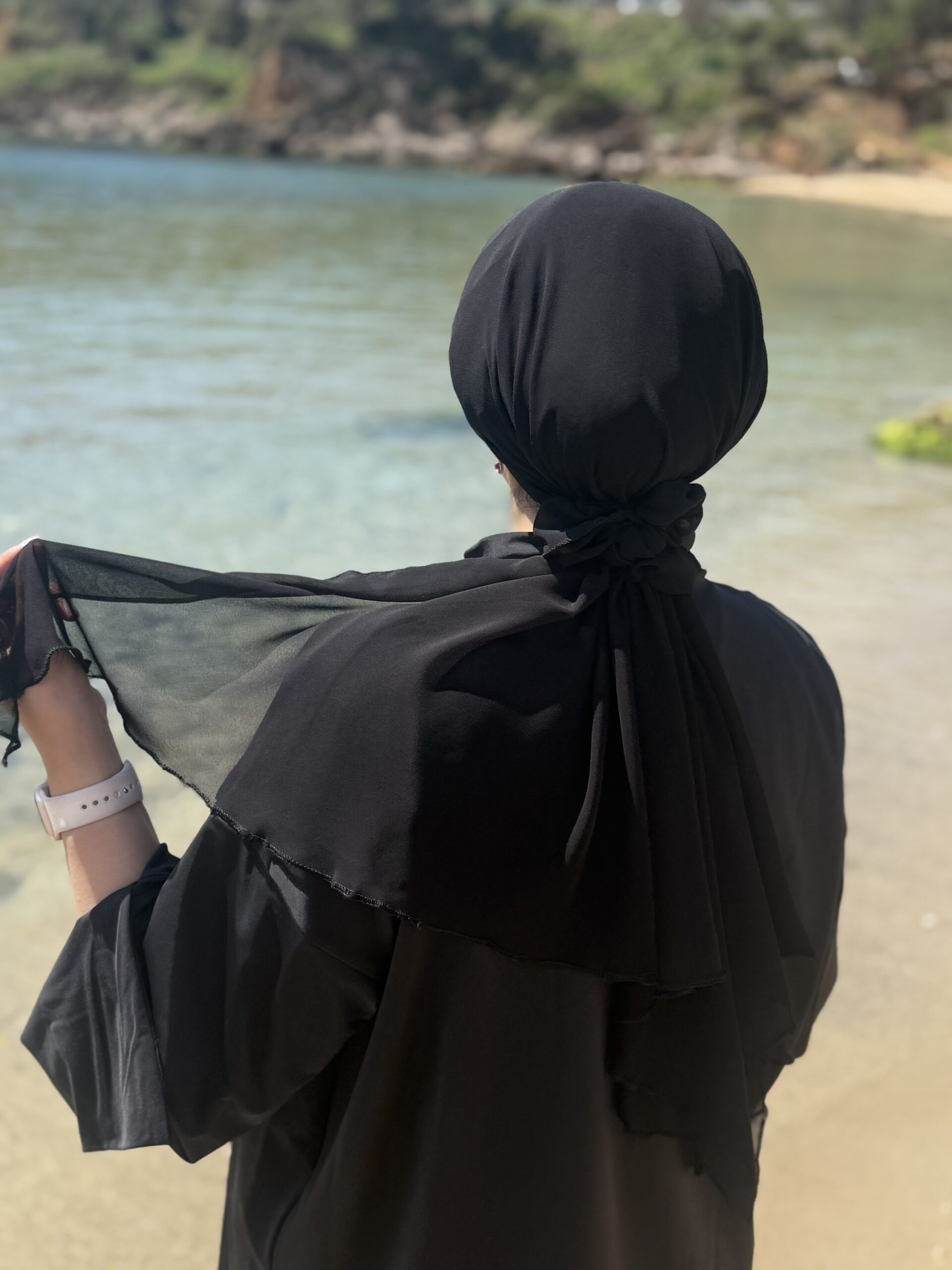 Turban uni Noir