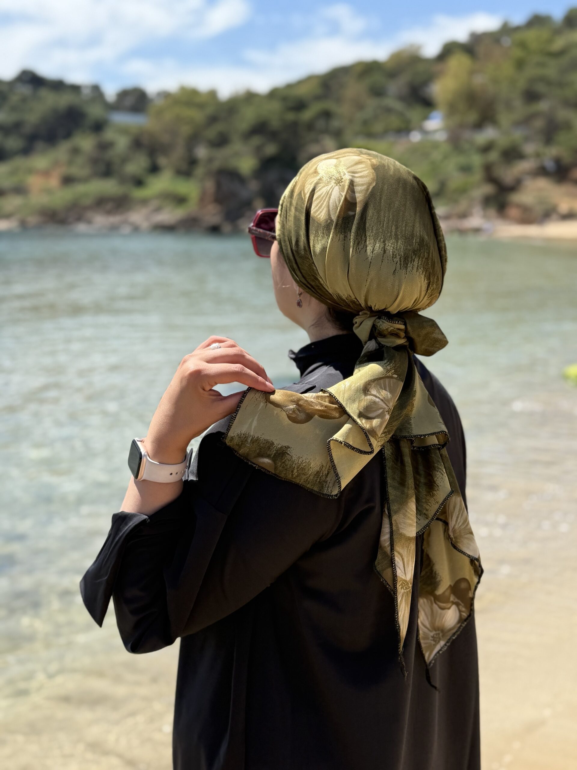 Turban glacé kaki