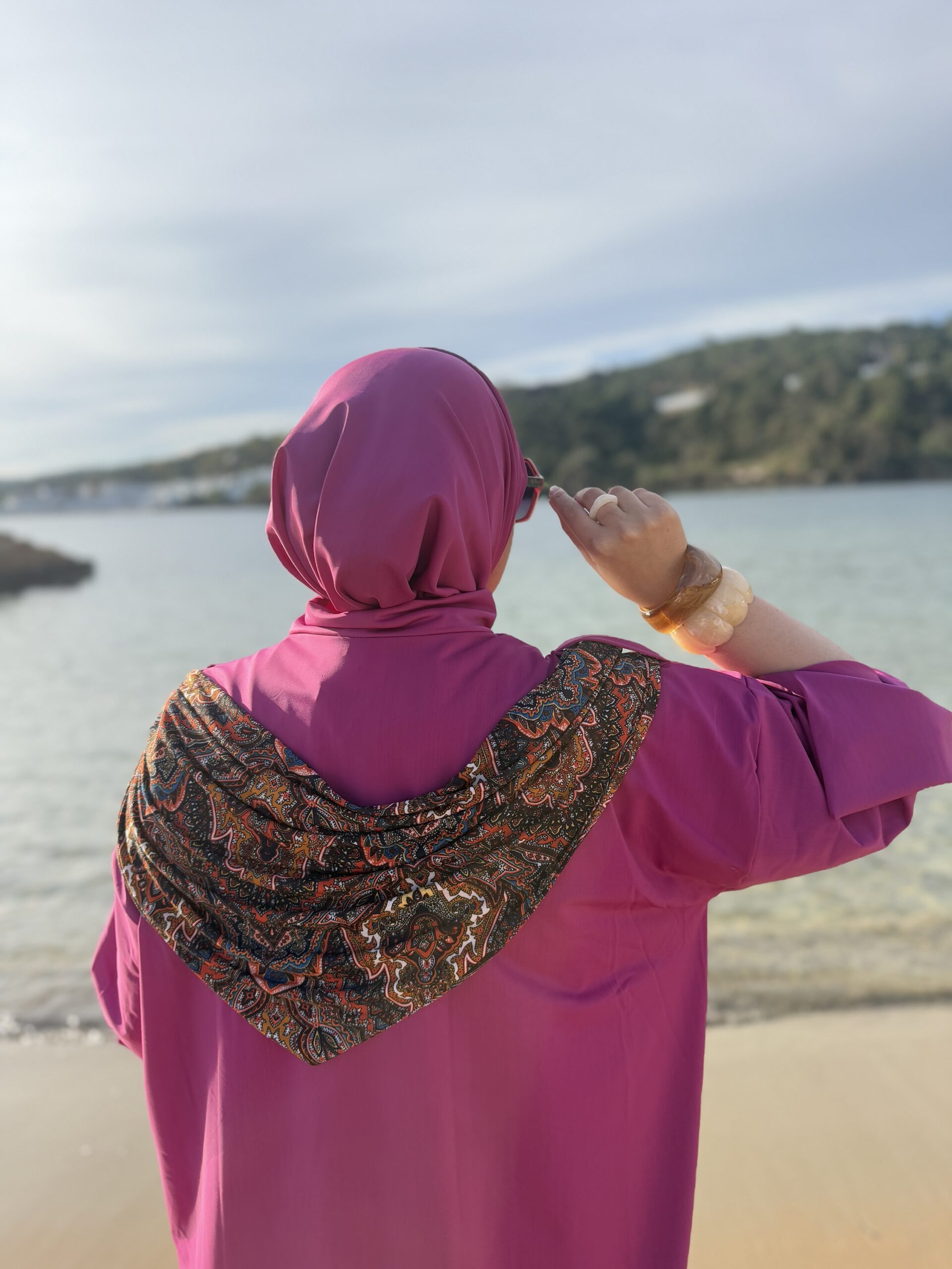 Burkini carré basic Rose fushia – Image 4