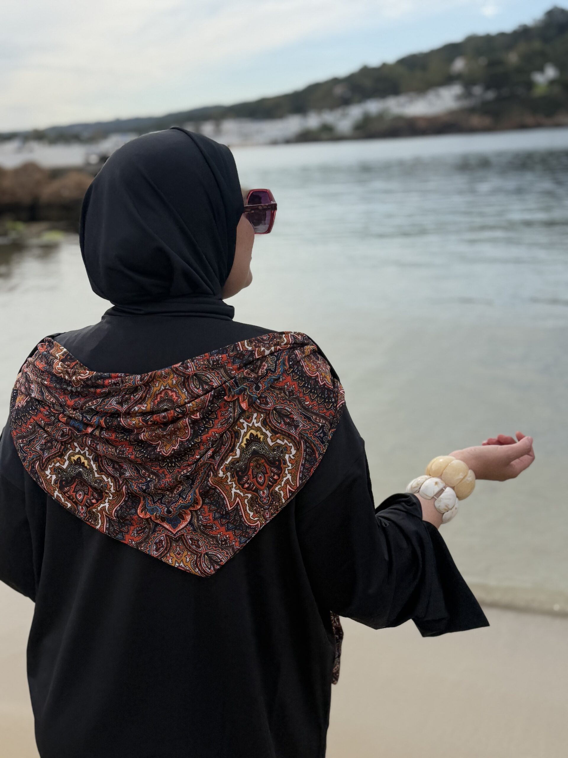 Alternative view of Burkini carré basic NOIR