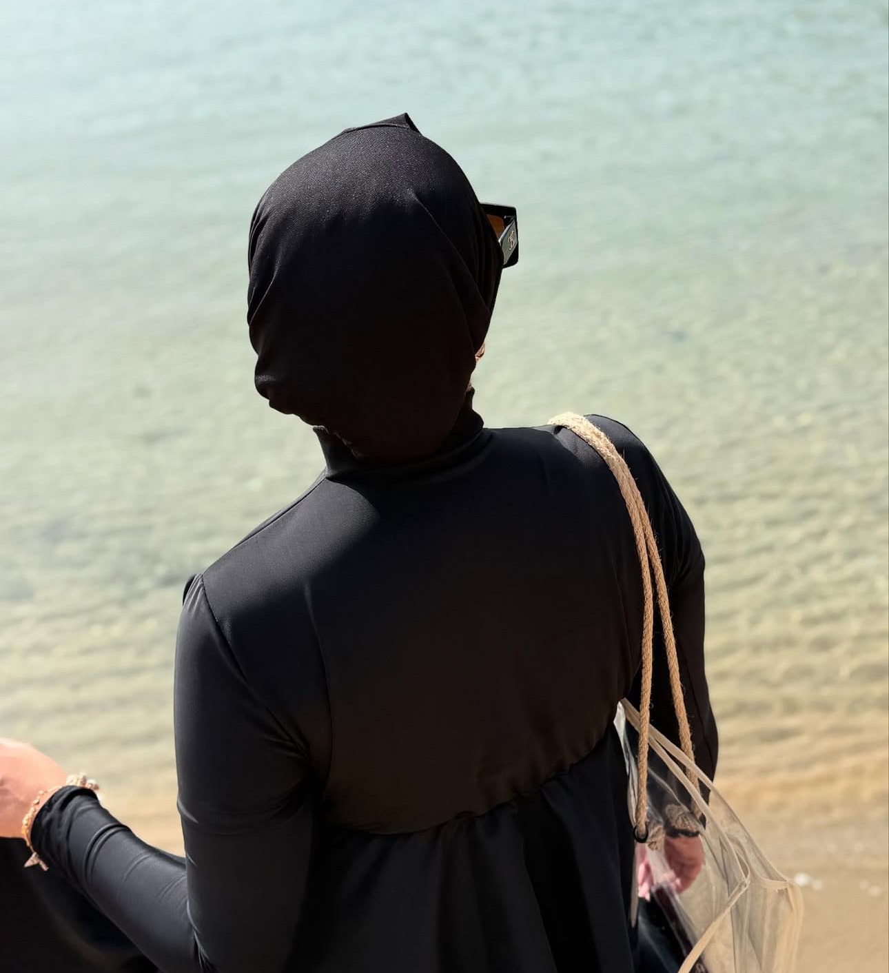Alternative view of Burkini sirène  Noir  ( avec turban à votre choix )