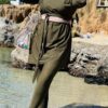 Burkini epaullete vert