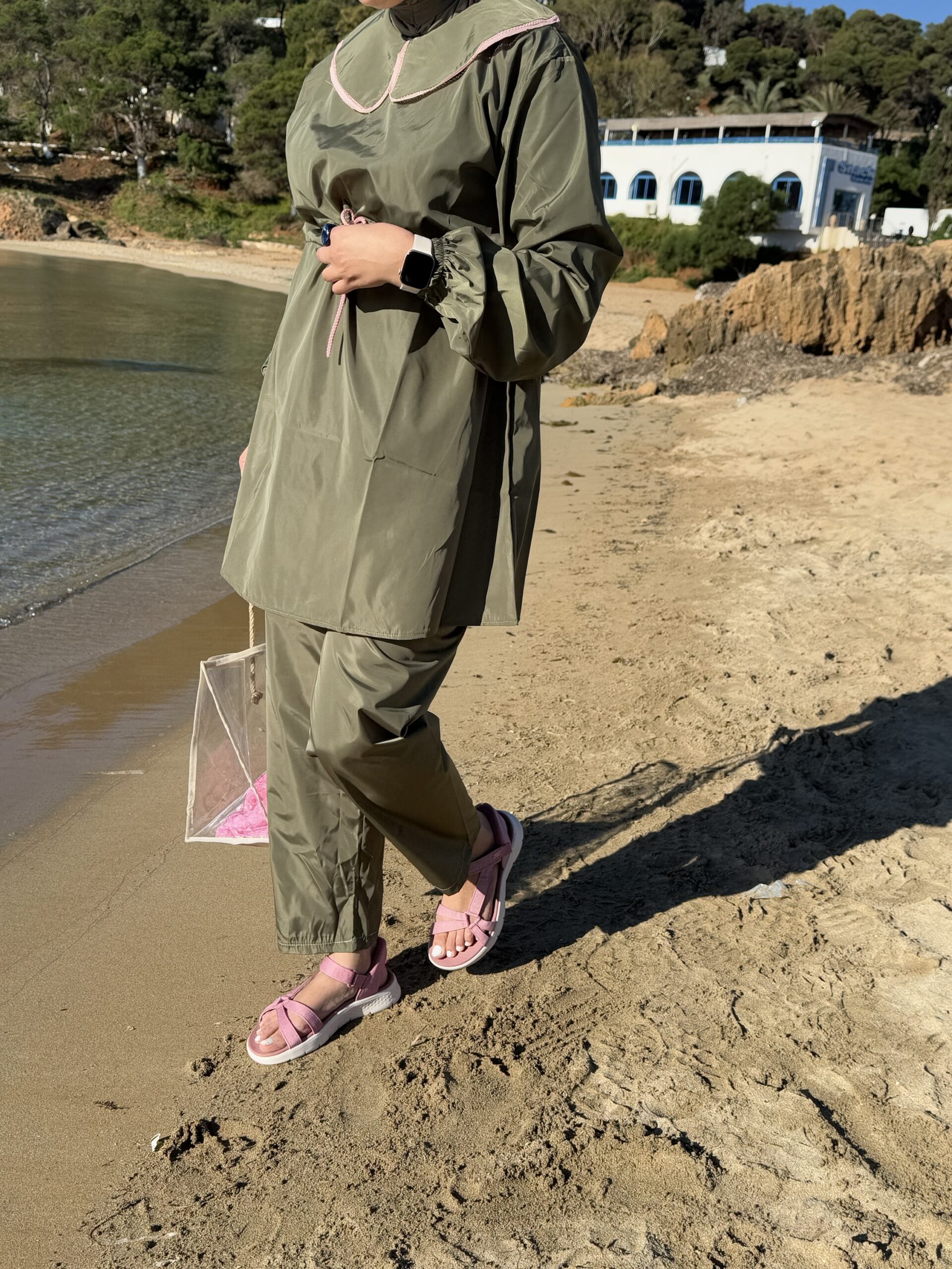 Alternative view of Burkini Claudine vert