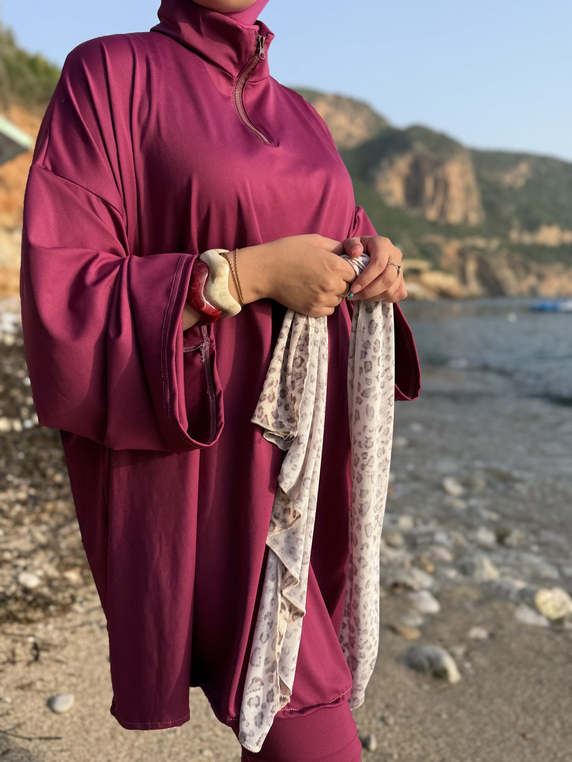 Alternative view of Burkini papillon  Rose  fushia