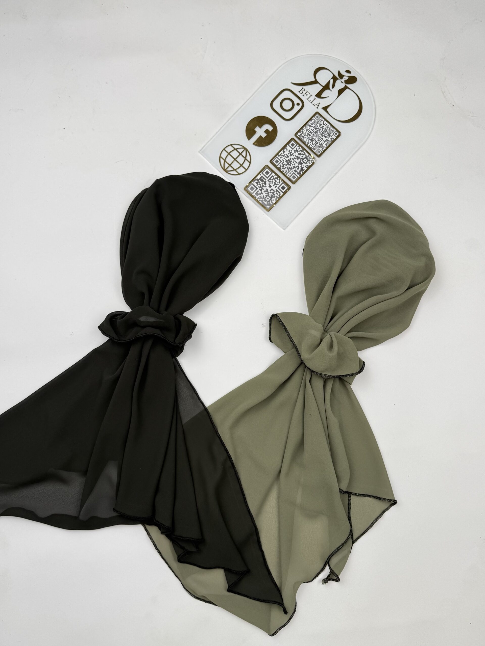 Turban vert olive