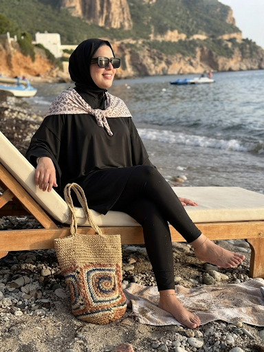 Burkini papillon Noir